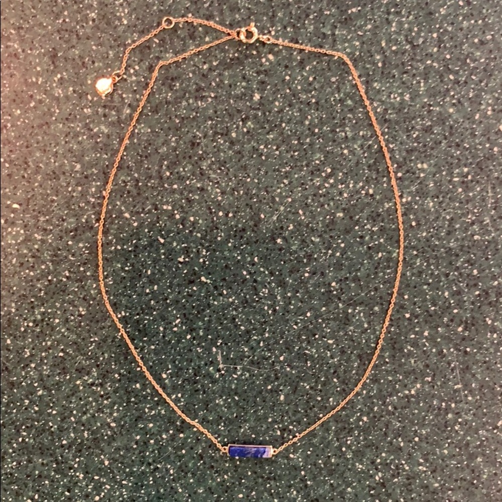 Gorjana Gold Choker with Blue Stone (3 lengths)